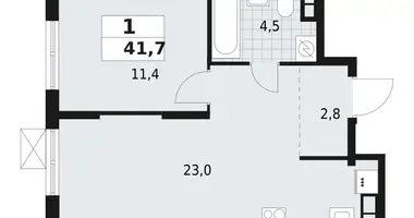 Appartement 1 chambre dans Vsevolozhsk, Russie