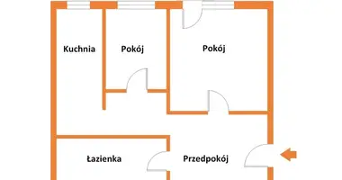 Wohnung 2 zimmer in Lodz, Polen