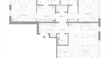 Appartement 2 chambres dans Moscou, Russie