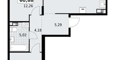 Wohnung 2 zimmer in Lagolovskoe selskoe poselenie, Russland