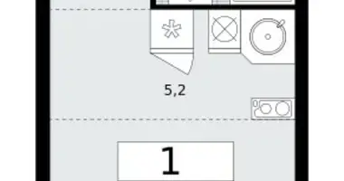 Mieszkanie 1 pokój w Kommunarka, Rosja
