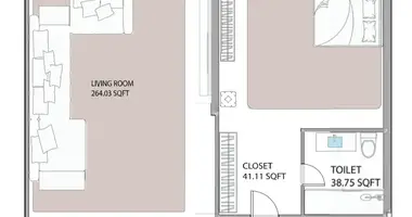 Appartement 1 chambre dans Ajman, Émirats arabes unis