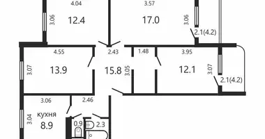 Appartement 4 chambres dans Minsk, Bélarus