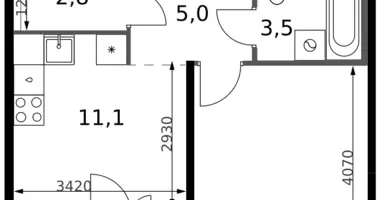 Appartement 1 chambre dans Leninsky District, Russie