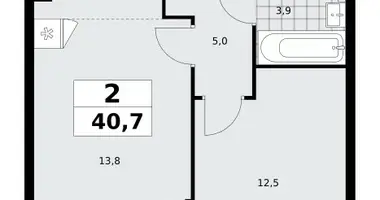 Квартира 2 комнаты в район Коммунарка, Россия