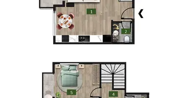 Квартира 3 комнаты в Аланья, Турция