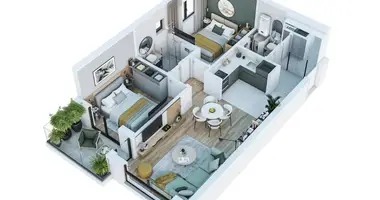 2 bedroom apartment in Bar, Montenegro