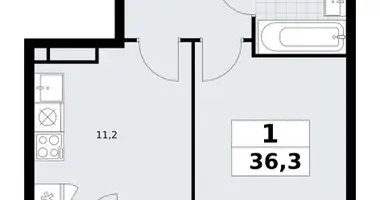 Apartamento 1 habitación en Vnukovo, Rusia