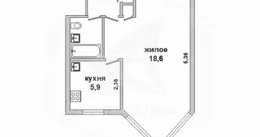 1 room apartment in Brest, Belarus