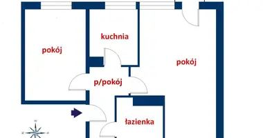 2 room apartment in Warsaw, Poland