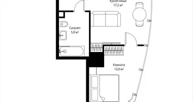 Apartamento 1 habitación en Moscú, Rusia