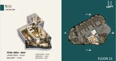 Wohnung 2 zimmer in Kobuleti, Georgien