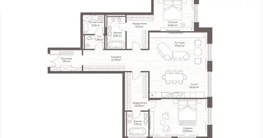 Wohnung 2 zimmer in Moskau, Russland