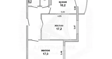 2 room apartment in Muchaviecki sielski Saviet, Belarus