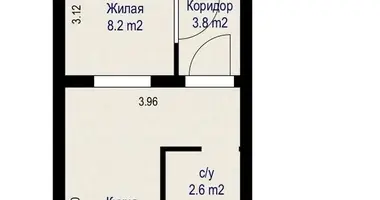 Apartamento 2 habitaciones en Minsk, Belarús