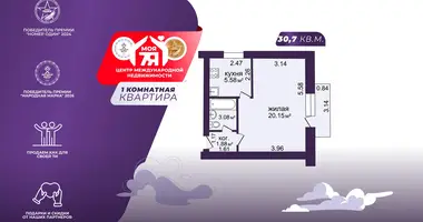 Apartamento 1 habitación en Minsk, Belarús