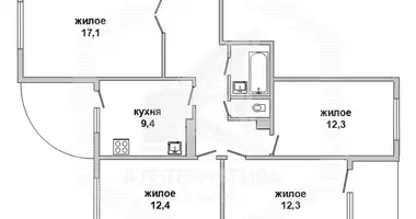 Apartamento 4 habitaciones en Muchaviecki sielski Saviet, Belarús