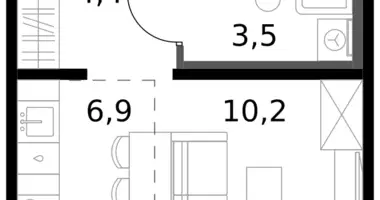 Kawalerka 1 pokój w Leninsky District, Rosja