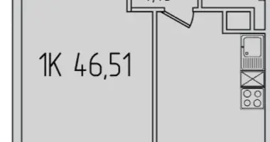 1 room apartment in Odesa, Ukraine