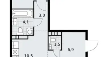 Квартира 3 комнаты в район Внуково, Россия