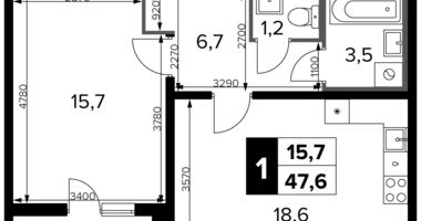 Appartement 1 chambre dans Leninsky District, Russie