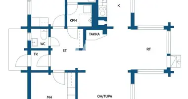 Коттедж 3 комнаты в Район Котка-Хамина, Финляндия