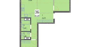 3 room apartment in Minsk, Belarus