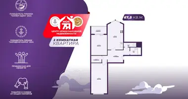 2 room apartment in Minsk, Belarus