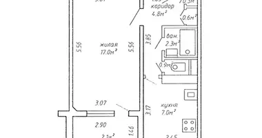 Wohnung 1 zimmer in Minsk, Belarus