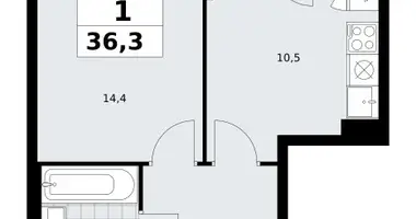 Appartement 1 chambre dans Troïtsk, Russie