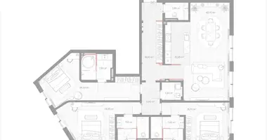 Appartement 3 chambres dans Moscou, Russie