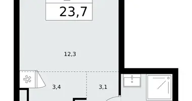 Mieszkanie 1 pokój w Troick, Rosja