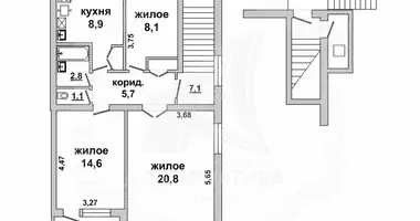 Квартира 3 комнаты в Лука, Беларусь
