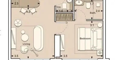 1 bedroom apartment in Dubai, United Arab Emirates