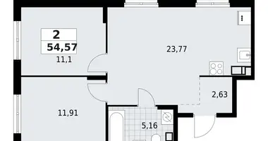 Apartamento 2 habitaciones en Lagolovskoe selskoe poselenie, Rusia