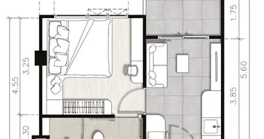 Appartement 1 chambre dans Kamala, Thaïlande