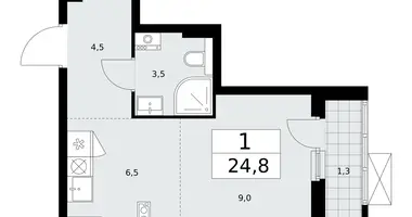 Appartement 1 chambre dans Kommunarka, Russie
