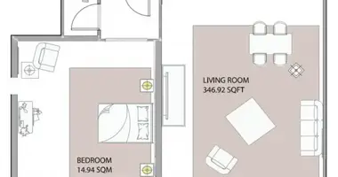 Wohnung 1 Schlafzimmer in Adschman, Vereinigte Arabische Emirate