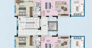 Wohnung 2 Schlafzimmer in Larnaka, Zypern