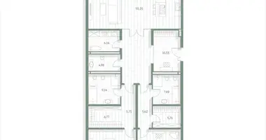 Квартира 2 комнаты в Москва, Россия