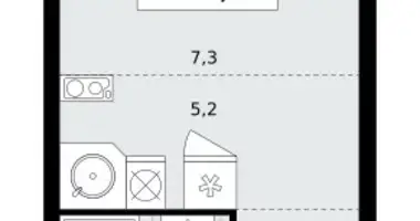 Mieszkanie 1 pokój w Kommunarka, Rosja