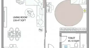 Wohnung 1 Schlafzimmer in Adschman, Vereinigte Arabische Emirate