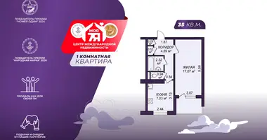 1 room apartment in Minsk, Belarus