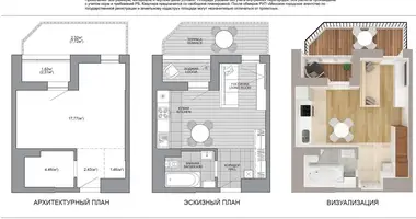 Appartement 1 chambre dans Minsk, Bélarus