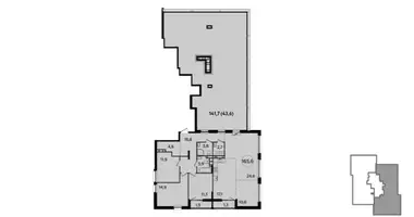 4 room apartment in Moscow, Russia