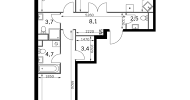 Appartement 3 chambres dans Moscou, Russie
