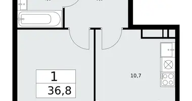 1 room apartment in Kommunarka, Russia