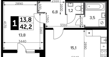 Mieszkanie 1 pokój w Leninsky District, Rosja