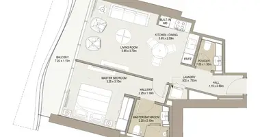 1 bedroom apartment in Dubai, United Arab Emirates
