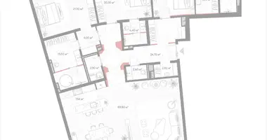 Appartement 3 chambres dans Moscou, Russie